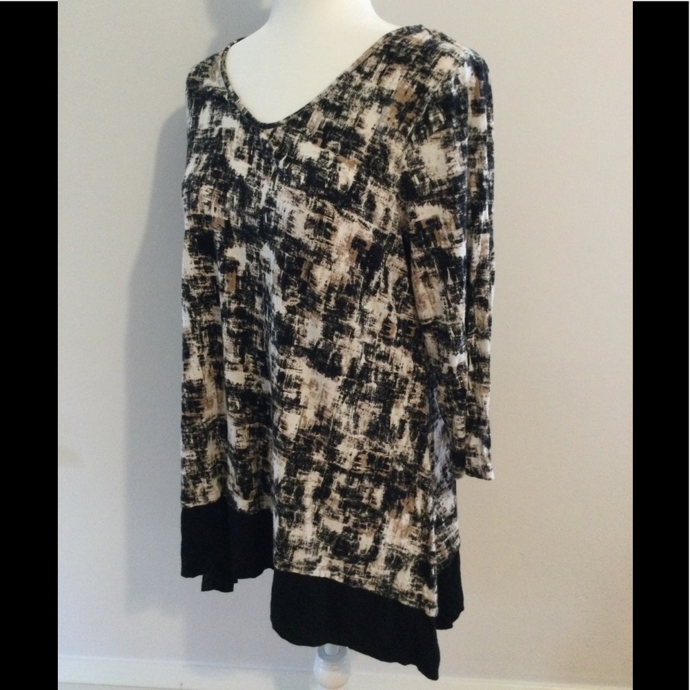 J. Jill Wearever Collection Print Top, Sz L